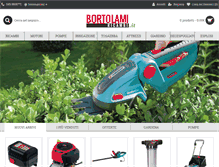 Tablet Screenshot of bortolamiricambi.it